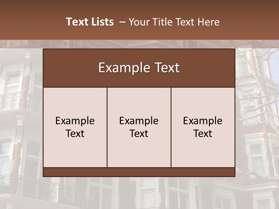 Posh Fashionable Town PowerPoint Template