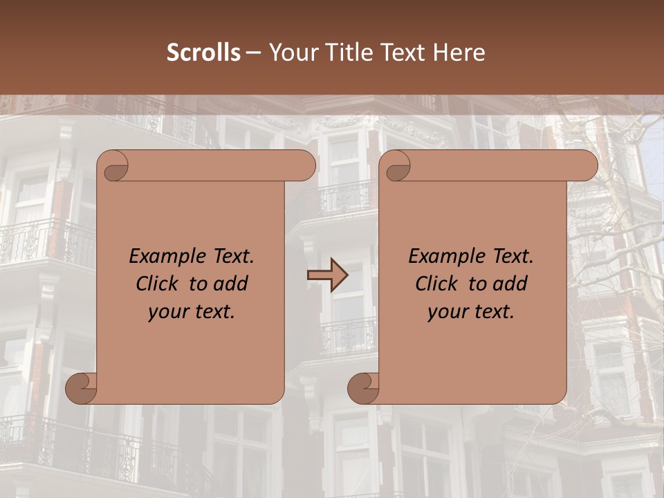 Posh Fashionable Town PowerPoint Template