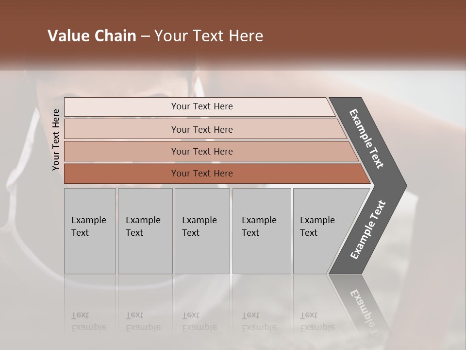 A Woman Is Doing Push Ups On The Beach PowerPoint Template