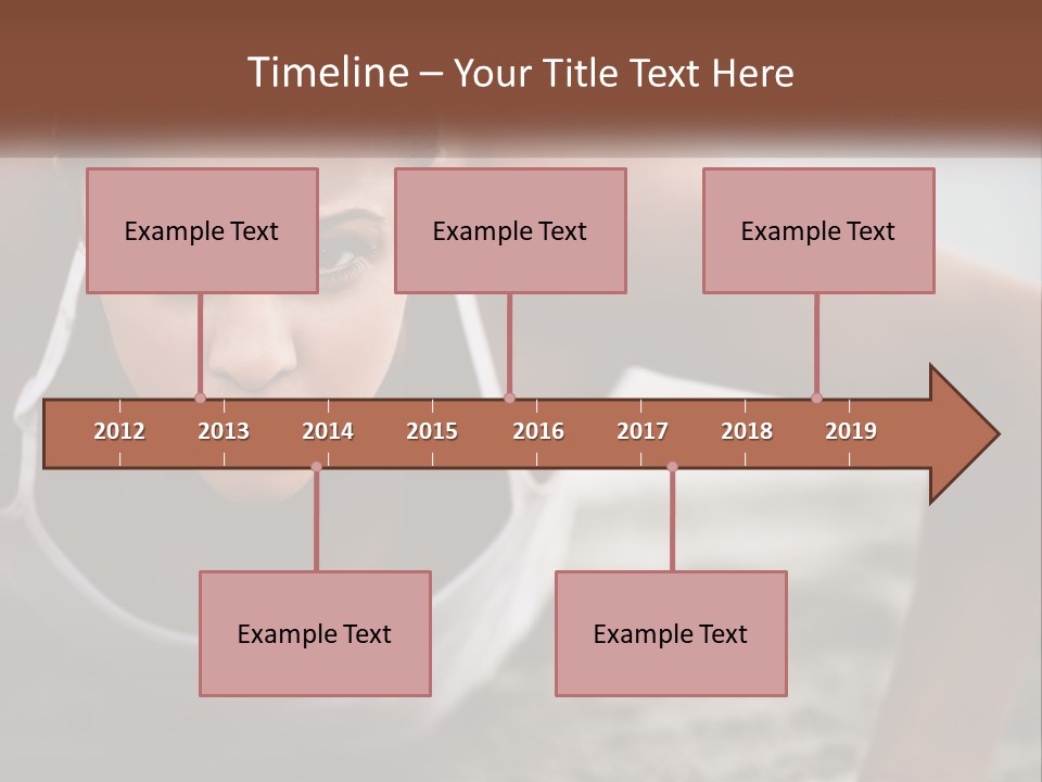 A Woman Is Doing Push Ups On The Beach PowerPoint Template