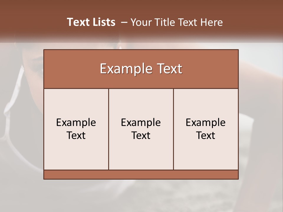 A Woman Is Doing Push Ups On The Beach PowerPoint Template