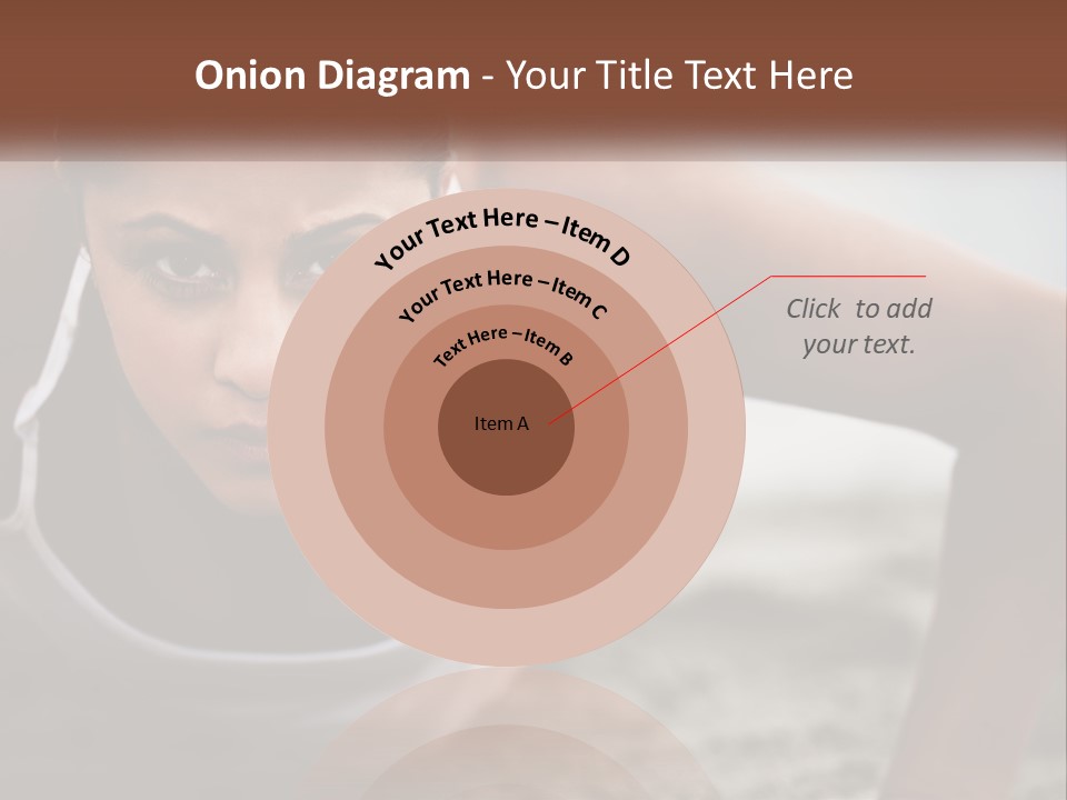 A Woman Is Doing Push Ups On The Beach PowerPoint Template