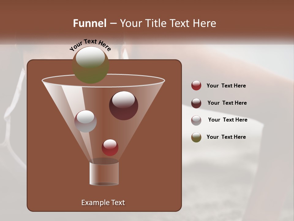 A Woman Is Doing Push Ups On The Beach PowerPoint Template