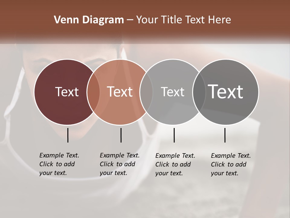 A Woman Is Doing Push Ups On The Beach PowerPoint Template