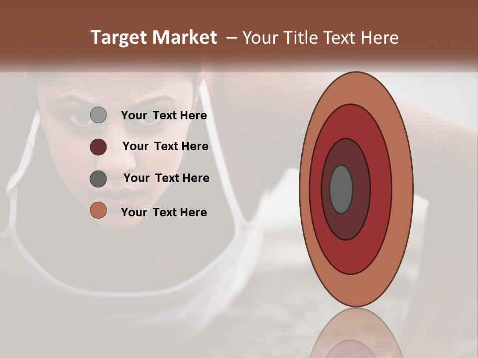 A Woman Is Doing Push Ups On The Beach PowerPoint Template