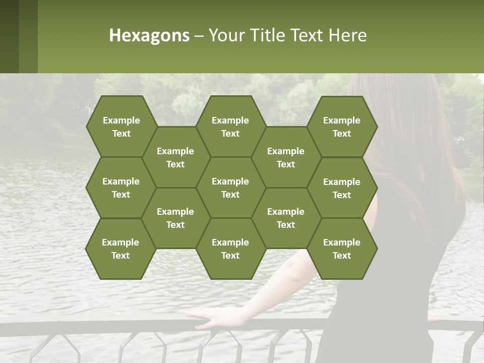 Slim Park Girl PowerPoint Template