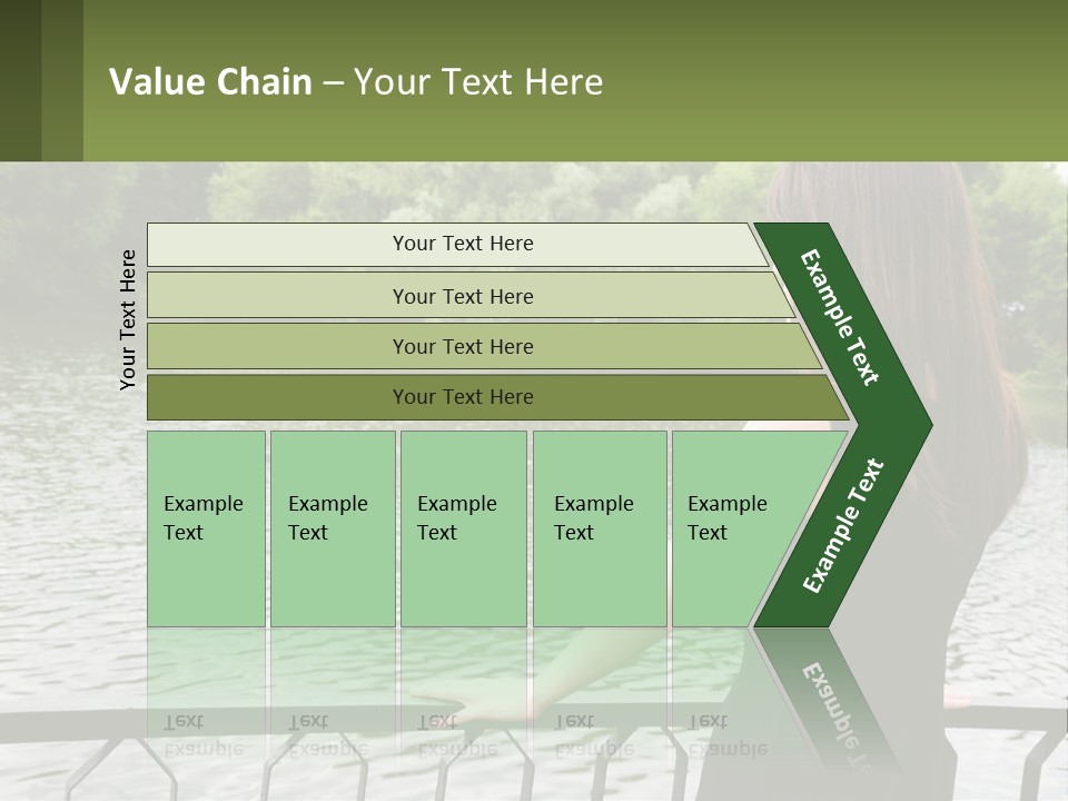 Slim Park Girl PowerPoint Template