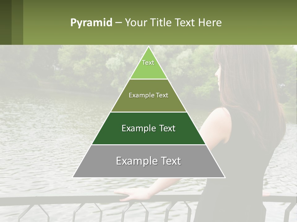 Slim Park Girl PowerPoint Template