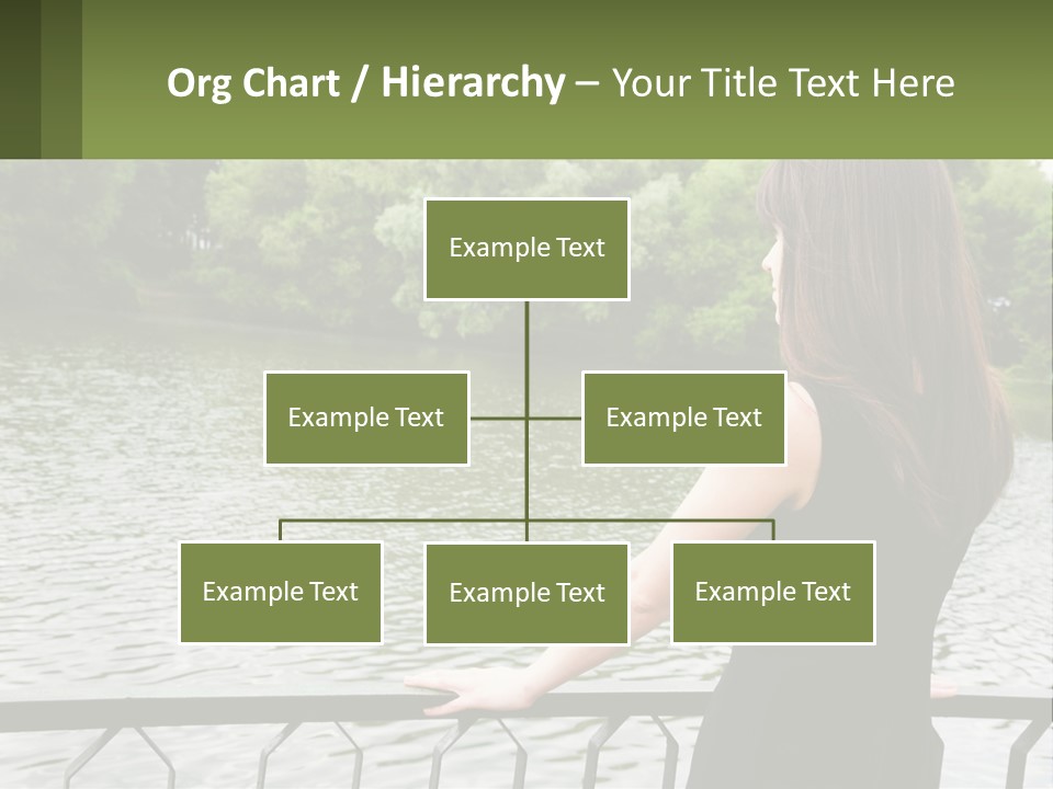 Slim Park Girl PowerPoint Template