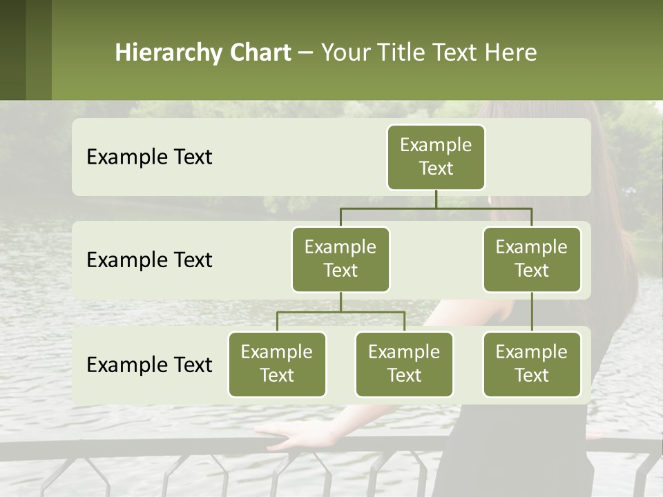 Slim Park Girl PowerPoint Template