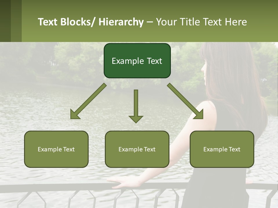 Slim Park Girl PowerPoint Template