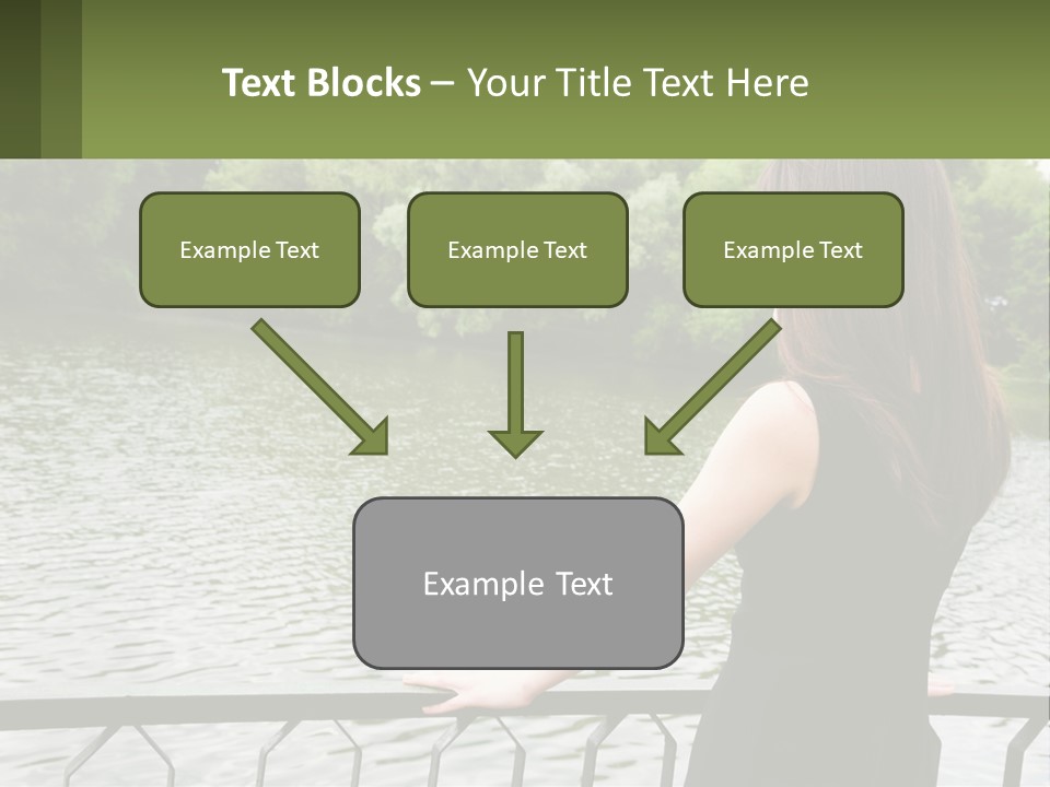 Slim Park Girl PowerPoint Template