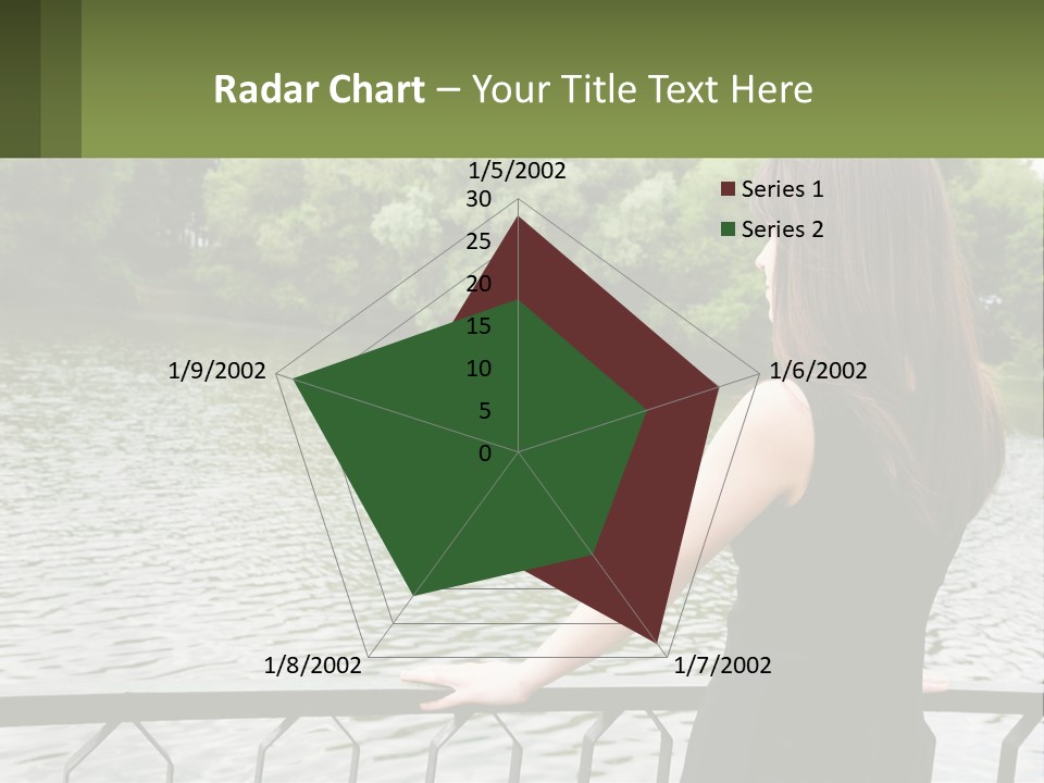 Slim Park Girl PowerPoint Template