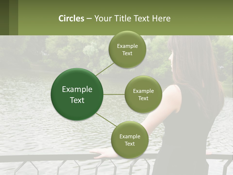 Slim Park Girl PowerPoint Template