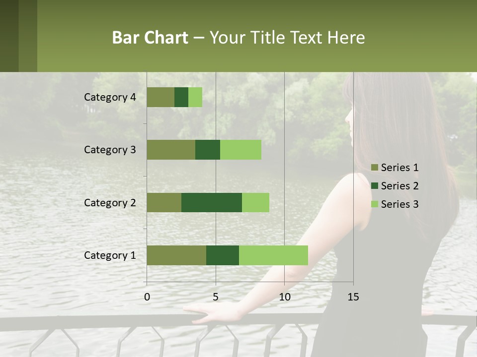 Slim Park Girl PowerPoint Template