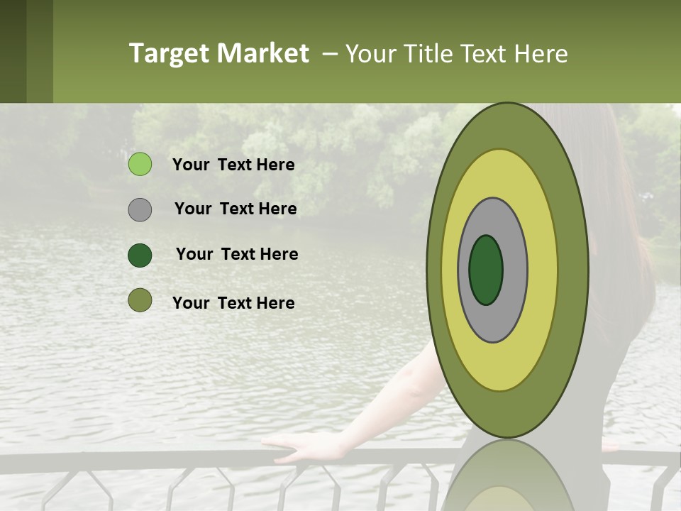 Slim Park Girl PowerPoint Template