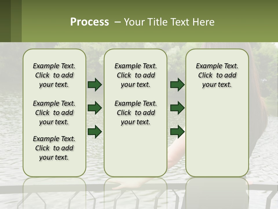 Slim Park Girl PowerPoint Template