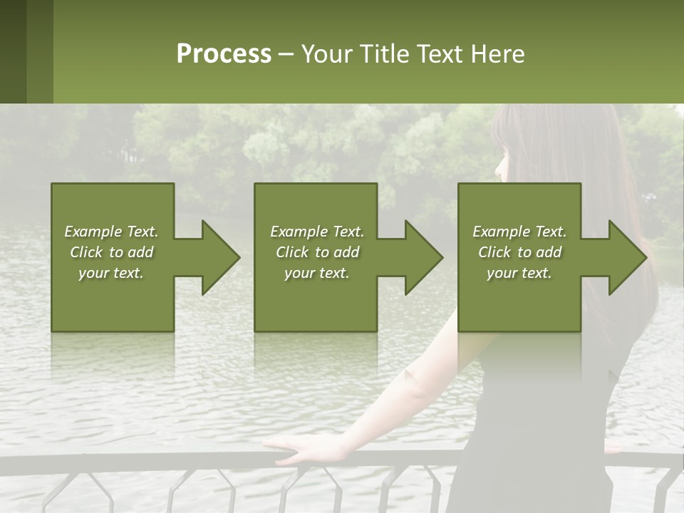 Slim Park Girl PowerPoint Template