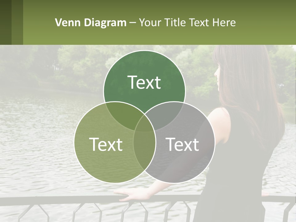 Slim Park Girl PowerPoint Template