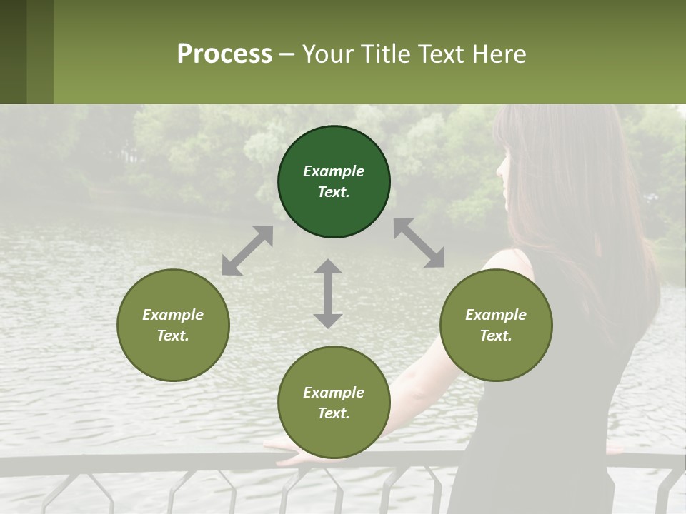 Slim Park Girl PowerPoint Template