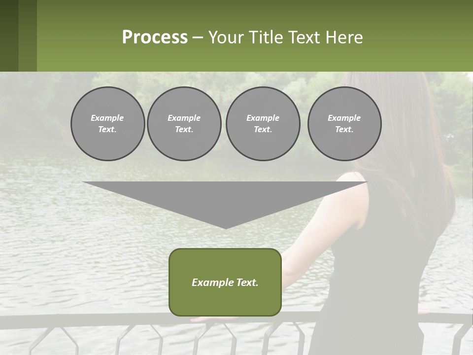 Slim Park Girl PowerPoint Template