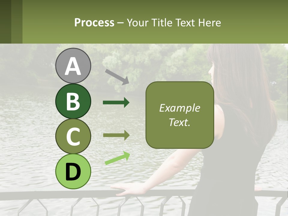 Slim Park Girl PowerPoint Template