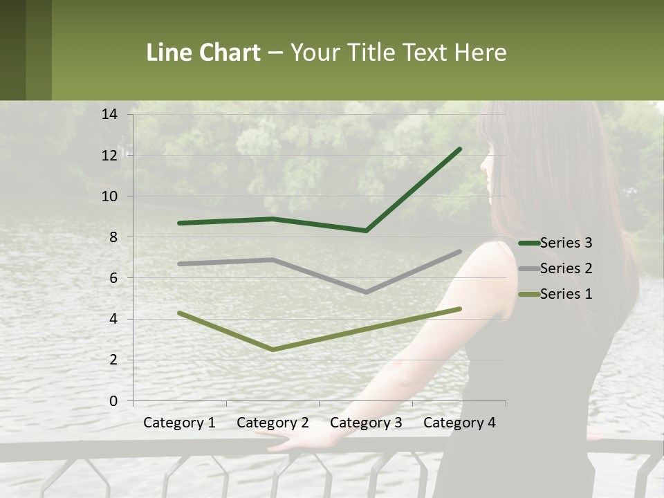 Slim Park Girl PowerPoint Template