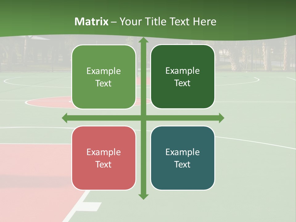 Hoop Basket Outside PowerPoint Template