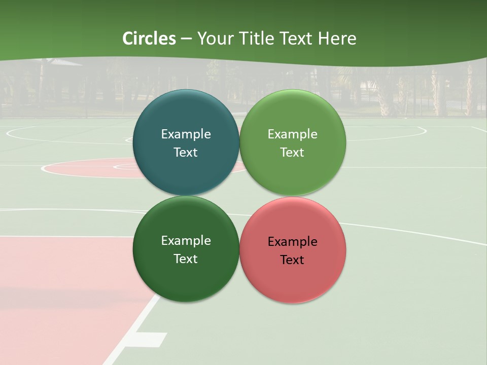 Hoop Basket Outside PowerPoint Template