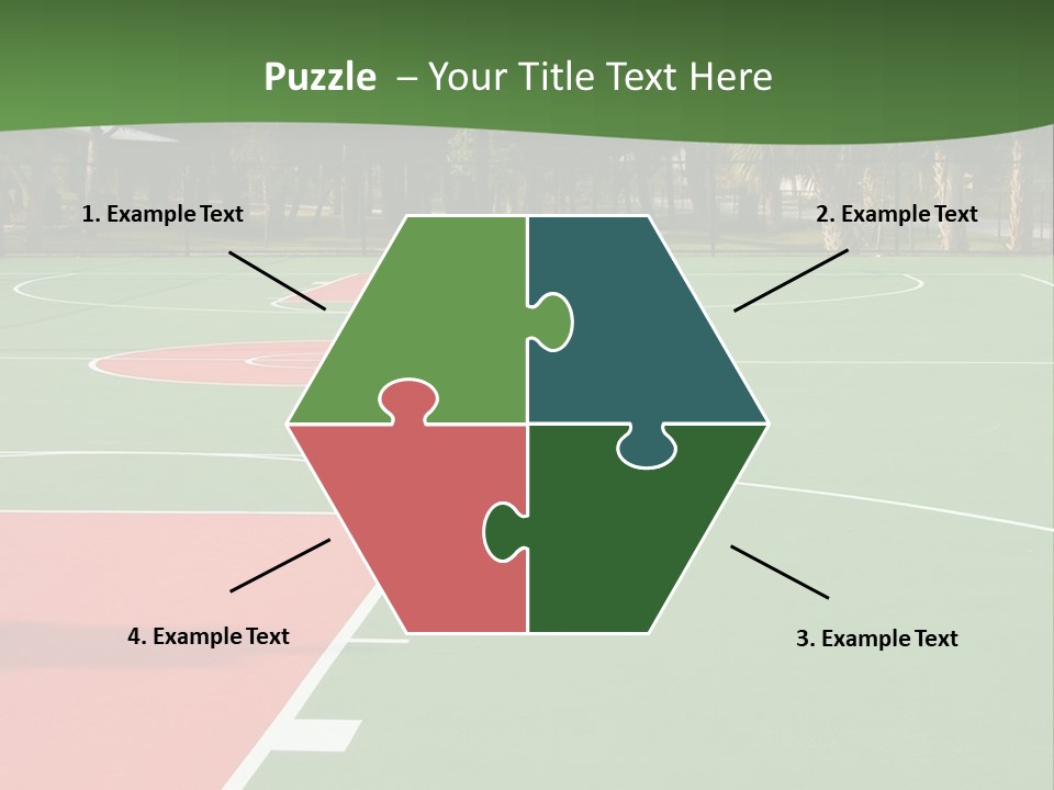 Hoop Basket Outside PowerPoint Template
