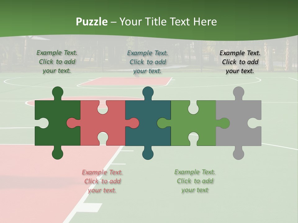Hoop Basket Outside PowerPoint Template