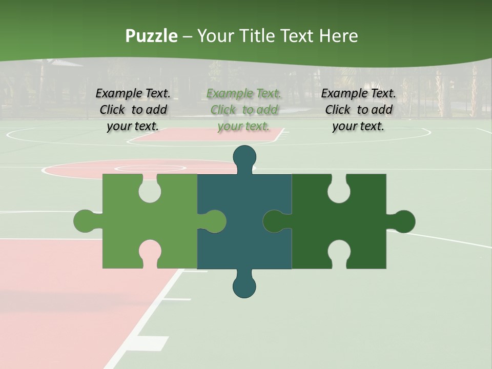 Hoop Basket Outside PowerPoint Template