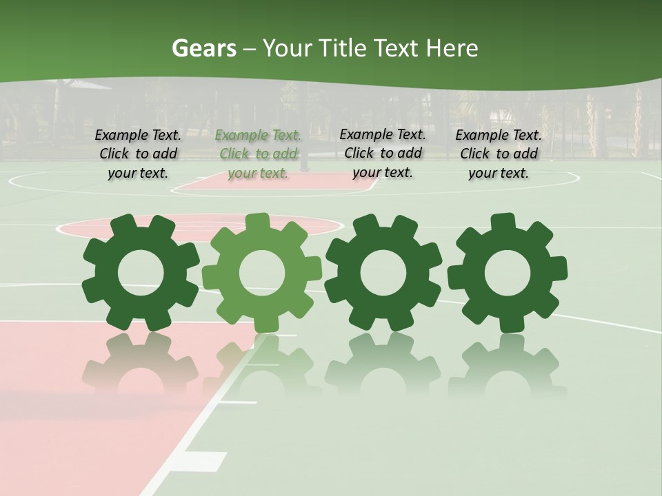 Hoop Basket Outside PowerPoint Template