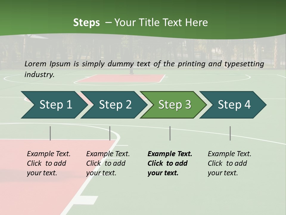 Hoop Basket Outside PowerPoint Template