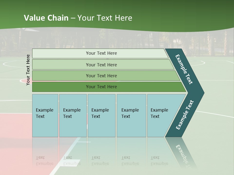 Hoop Basket Outside PowerPoint Template