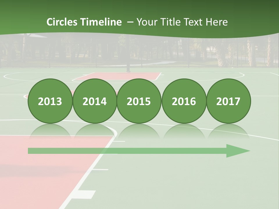 Hoop Basket Outside PowerPoint Template