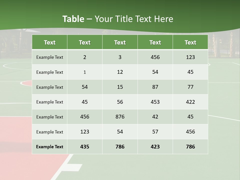 Hoop Basket Outside PowerPoint Template