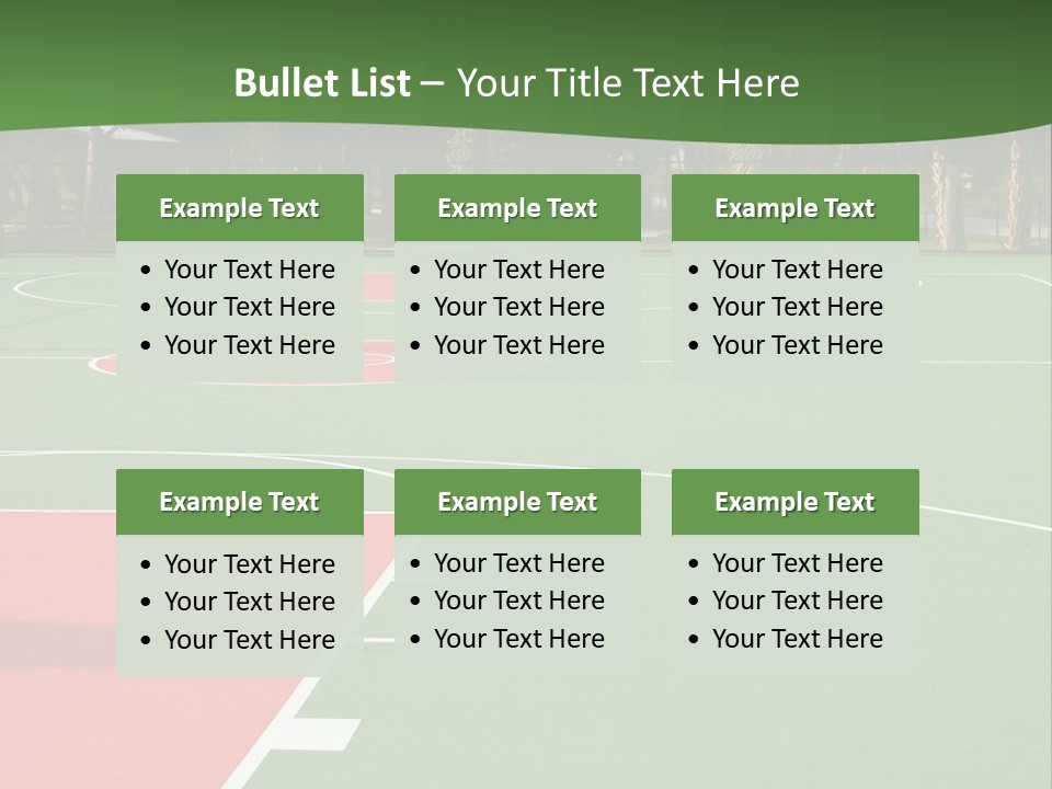 Hoop Basket Outside PowerPoint Template