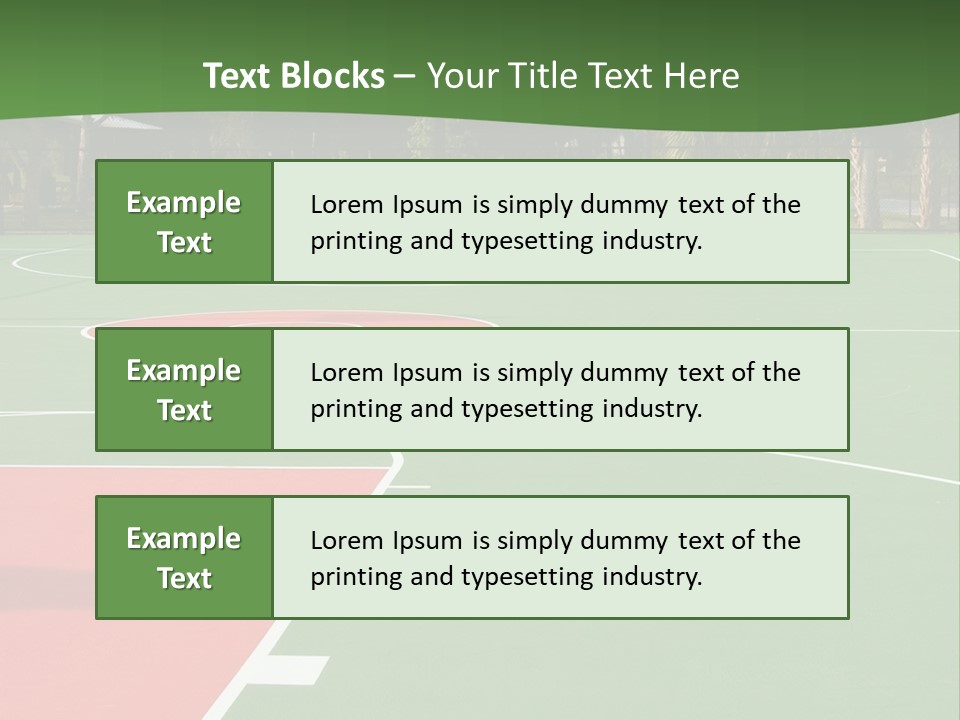 Hoop Basket Outside PowerPoint Template