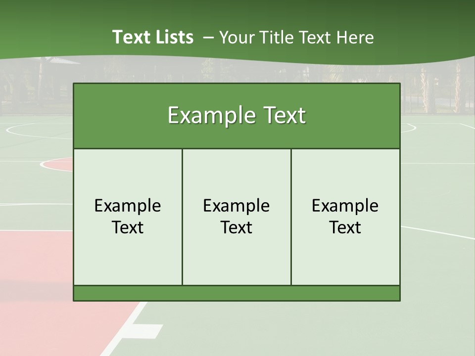 Hoop Basket Outside PowerPoint Template
