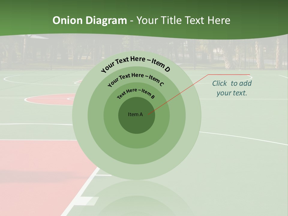 Hoop Basket Outside PowerPoint Template
