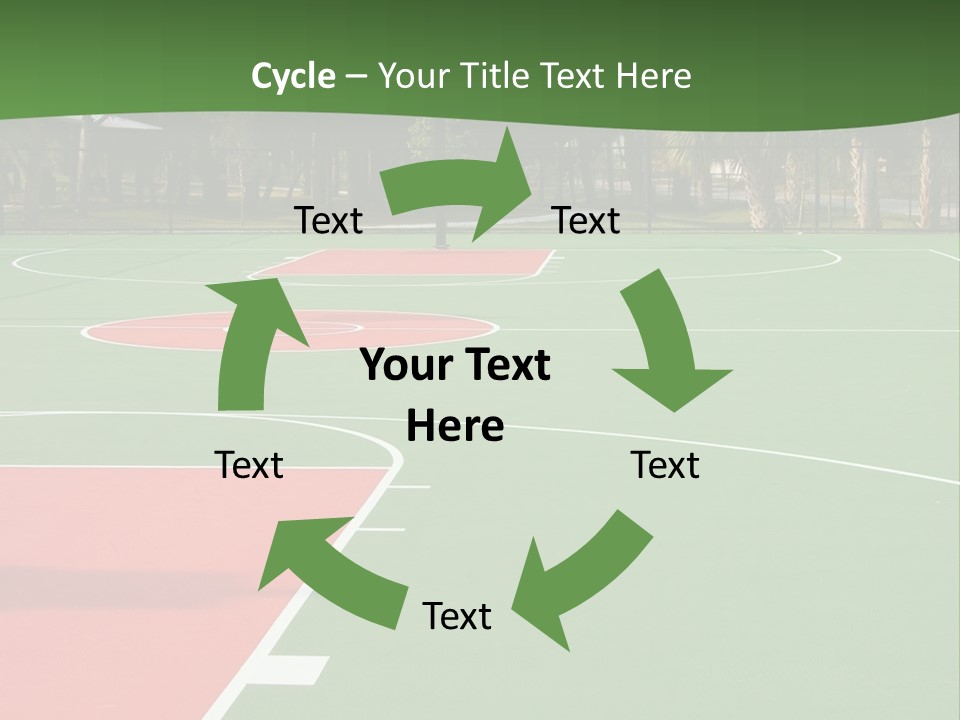 Hoop Basket Outside PowerPoint Template