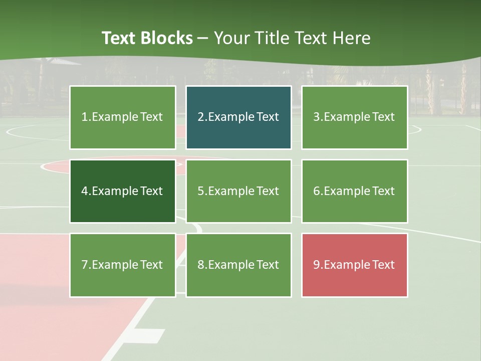 Hoop Basket Outside PowerPoint Template