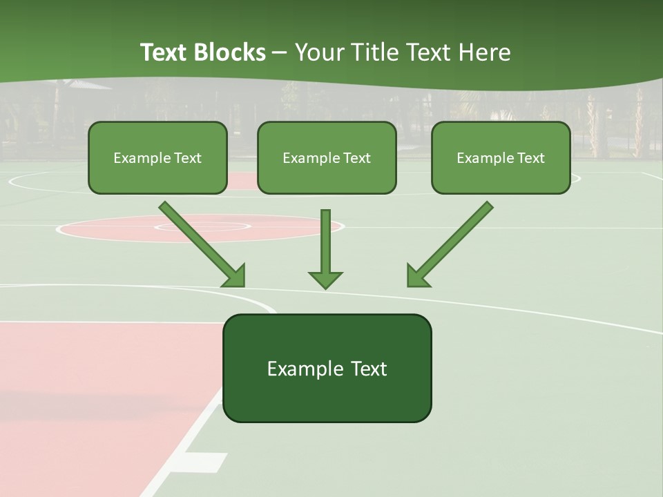 Hoop Basket Outside PowerPoint Template