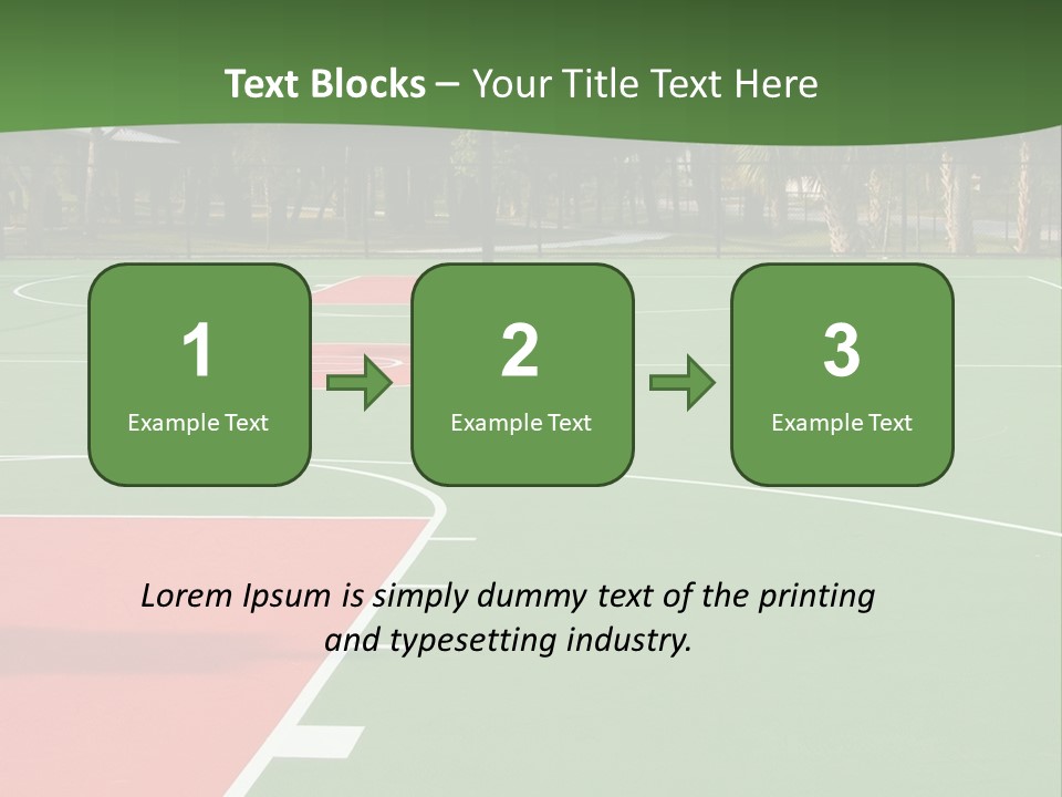 Hoop Basket Outside PowerPoint Template
