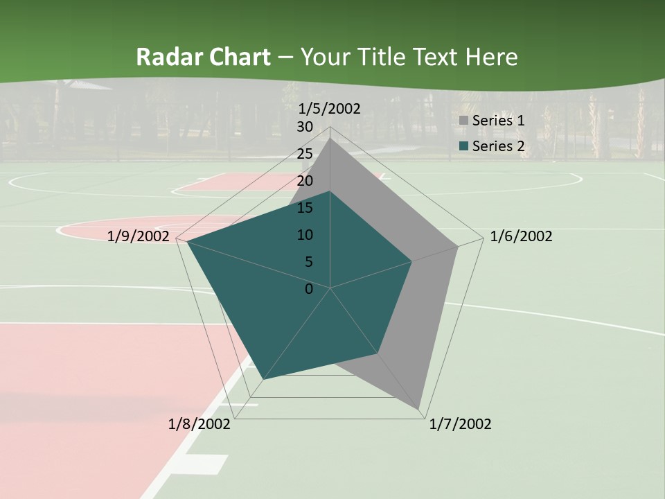 Hoop Basket Outside PowerPoint Template