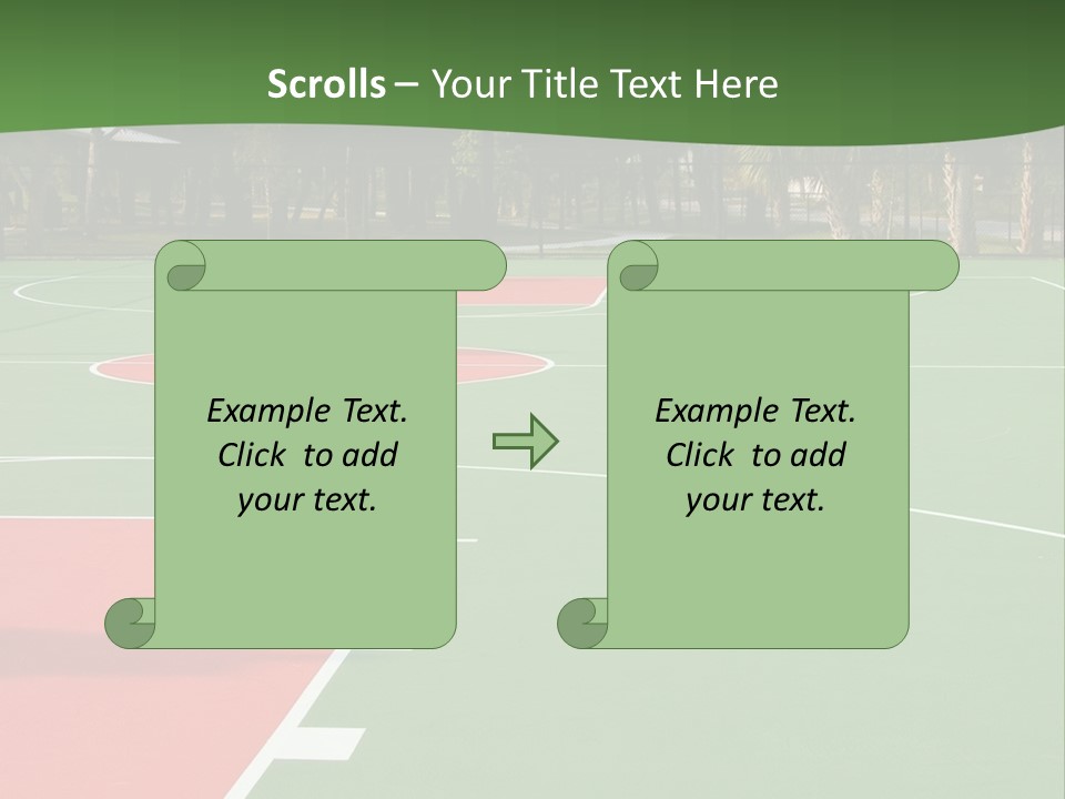 Hoop Basket Outside PowerPoint Template