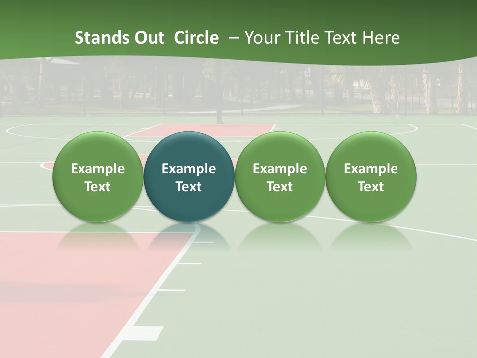 Hoop Basket Outside PowerPoint Template