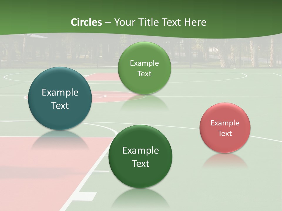 Hoop Basket Outside PowerPoint Template