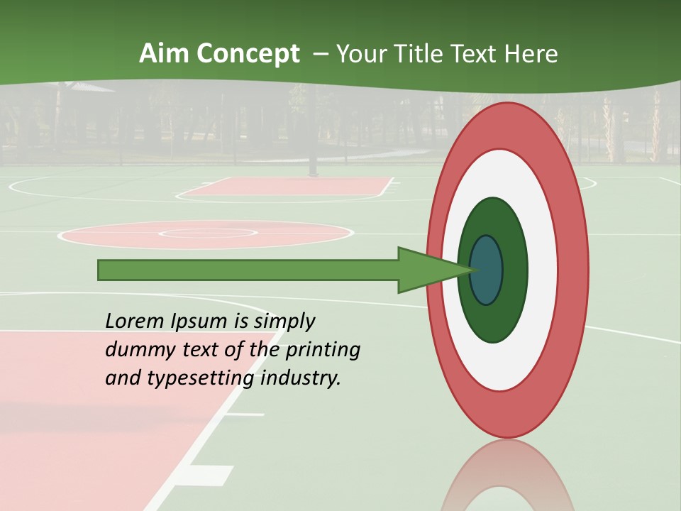 Hoop Basket Outside PowerPoint Template